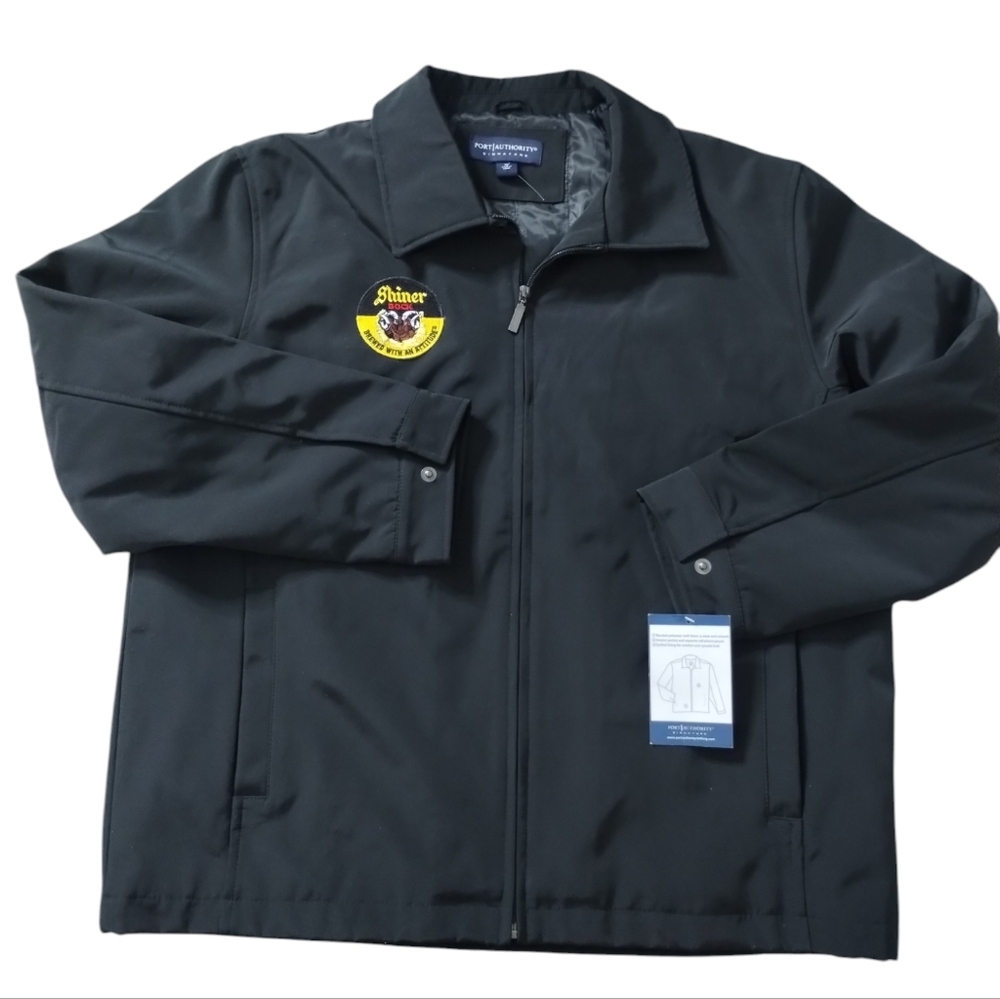 Port Authority Men's Shiner Bock Brewery Soft Shell Jacket size XL Grunge core